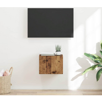 vidaXL TV Wall Cabinet Old Wood 39 x 31 x 29.5 cm Engineered Wood