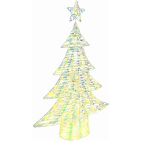 vidaXL Christmas Tree with 120 LEDs Warm white 120.5 cm PET