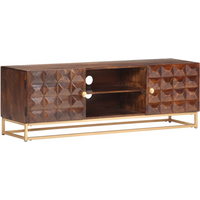 vidaXL TV Cabinet 124x29x45 cm Solid Mango Wood