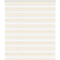 vidaXL Zebra Blind Marble Beige 130x100 cm Fabric Width 125.9 cm Polyester