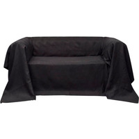 Micro-suede Couch Slipcover Anthracite 270 x 350 cm