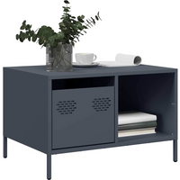 vidaXL Coffee Table Anthracite 68.5x50x43.5 cm Cold-rolled Steel