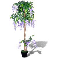 vidaXL Artificial Wisteria with Pot 120 cm
