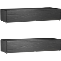 vidaXL Sunlounger Covers 2 pcs 12 Eyelets 205x75x40 cm Polyethylene
