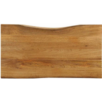 vidaXL Table Top 110x60x2.5 cm Live Edge Solid Wood Mango