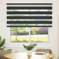 vidaXL Zebra blind 120.9x175 cm Fabric Width 116.7 cm black