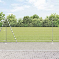 vidaXL Fence Post Silver 10 x 1.2 m (25 x 25 mm mesh) Steel