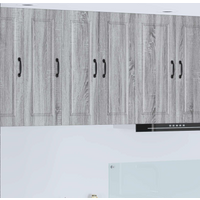 vidaXL Kitchen Cabinet with Shelf 2 pcs Grey Sonoma 30 x 31 x 80 cm