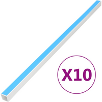 vidaXL Cable Trunking Self-Adhesive 15x10 mm 10 m PVC