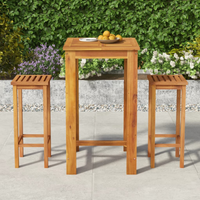 Garden Bar Set Solid Wood Acacia