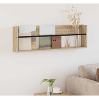vidaXL Magazine Rack Sonoma Oak 100 x 12 x 30 cm Engineered Wood