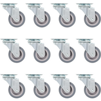vidaXL Swivel Casters 12 pcs 50 mm