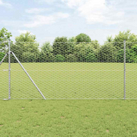 vidaXL Fence Post Silver 50 x 1 m (50 mm mesh) Steel