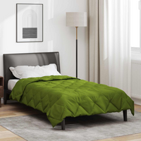 vidaXL Summer Duvet Green 200 x 155 cm Microfiber