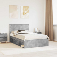 vidaXL Bed Frame with Headboard Concerte 120 x 190 cm Solid Pine Wood