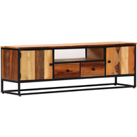 vidaXL TV Cabinet 120x30x40 cm Solid Reclaimed Wood and Steel