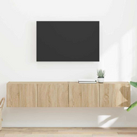 vidaXL TV Wall Cabinet Wall-mounted 2 pcs Sonoma 78.5 x 31 x 29.5 cm
