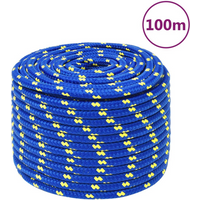 vidaXL Boat Rope Blue 14 mm 100 m Polypropylene