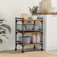 vidaXL Kitchen Trolley Old Wood 50 x 35 x 75.5 cm Engineered Wood