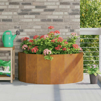 vidaXL Planter Rusty 120 x 60 x 50 cm Weathering Steel