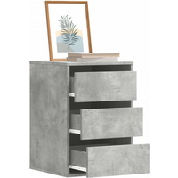 vidaXL Corner Chest of Drawers Concrete Grey 40x41x58 cm Engineered Wood