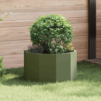 vidaXL Planter Olive Green 60 x 60 x 35 cm Steel