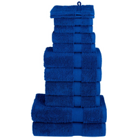 vidaXL 12 Piece Premium Towel Set SOLUND Blue 600 gsm