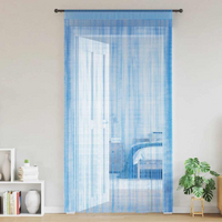 vidaXL String Curtains 2 pcs Light Blue 140x250 cm