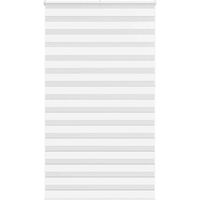 vidaXL Zebra Blind White 120x230 cm Fabric Width 115.9 cm Polyester