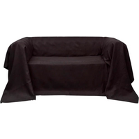 Micro-suede Couch Slipcover Brown 140 x 210 cm