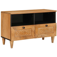 vidaXL TV Units with Shelf Light Brown 70 x 33 x 46 cm Engineered wood