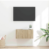 vidaXL TV Wall Cabinet Sonoma 60 x 31 x 29.5 cm Engineered Wood