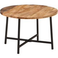 vidaXL Coffee Table 54x54x35 cm Solid Wood Mango and Iron