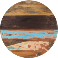 vidaXL Round Table Top 80 cm 25-27 mm Solid Reclaimed Wood