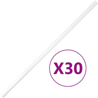 vidaXL Cable Trunkings with Clips Ø25 mm 30 m PVC
