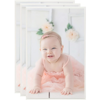 vidaXL Photo Frames Collage 3 pcs for Table Silver 13x18cm MDF