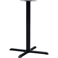 vidaXL Bistro Table Leg Black 76x76x107 cm Cast Iron