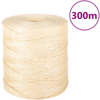vidaXL Rope 100% Sisal 2 mm 300 m