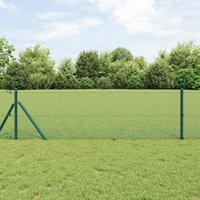 vidaXL Welded Wire Fence Green 1.2 x 25 m