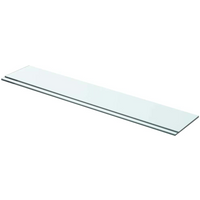 vidaXL Shelves 2 pcs Panel Glass Clear 70x12 cm