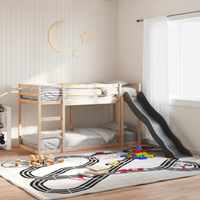 vidaXL Bunk Bed with Slide&Ladder without Mattress 80x200 cm