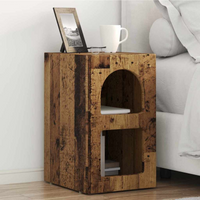 vidaXL Bedside Table 2 pcs Old Wood 29.5 x 33.5 x 50 cm