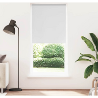 vidaXL Roller blind blackout 124.4x230 cm Fabric Width 120 cm white