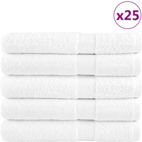 vidaXL Premium Towels "SOLUND" 50 pcs White 100x200 cm 600 gsm