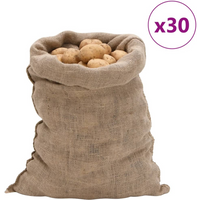 vidaXL Jute Sacks 30 pcs 60x105 cm 100% Jute 220 gsm