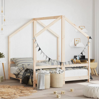 vidaXL Kids Bed Frame 2x(70x140) cm Solid Wood Pine