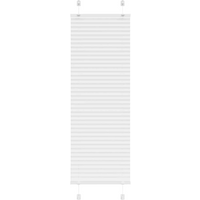 vidaXL Pleated Blind White 45x150 cm Fabric Width 44.4 cm Polyester