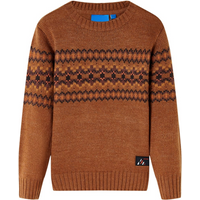 Kids' Sweater Knitted Cognac 128