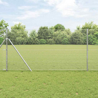 vidaXL Fence Post Silver 25 x 1.2 m (19 x 19 mm mesh) Steel