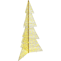 vidaXL Christmas Tree with 240 LEDs Warm White 180 cm PET